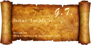 Gutai Tarján névjegykártya